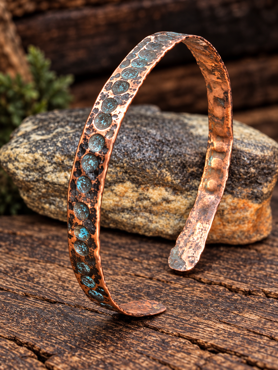 Handcrafted Copper Anklet 8.5" – Artisan Jewelry by Blueye Designs