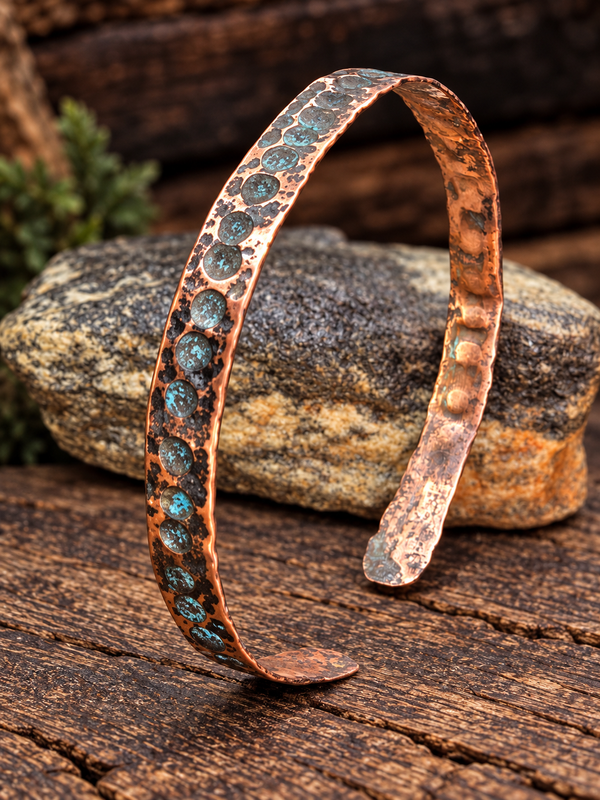 Handcrafted Copper Anklet 8.5" – Artisan Jewelry by Blueye Designs