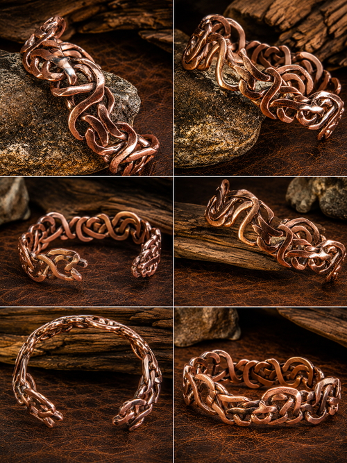 Copper Cuff Unique Polished Copper Cuff Bracelet – Free Repair for Spade