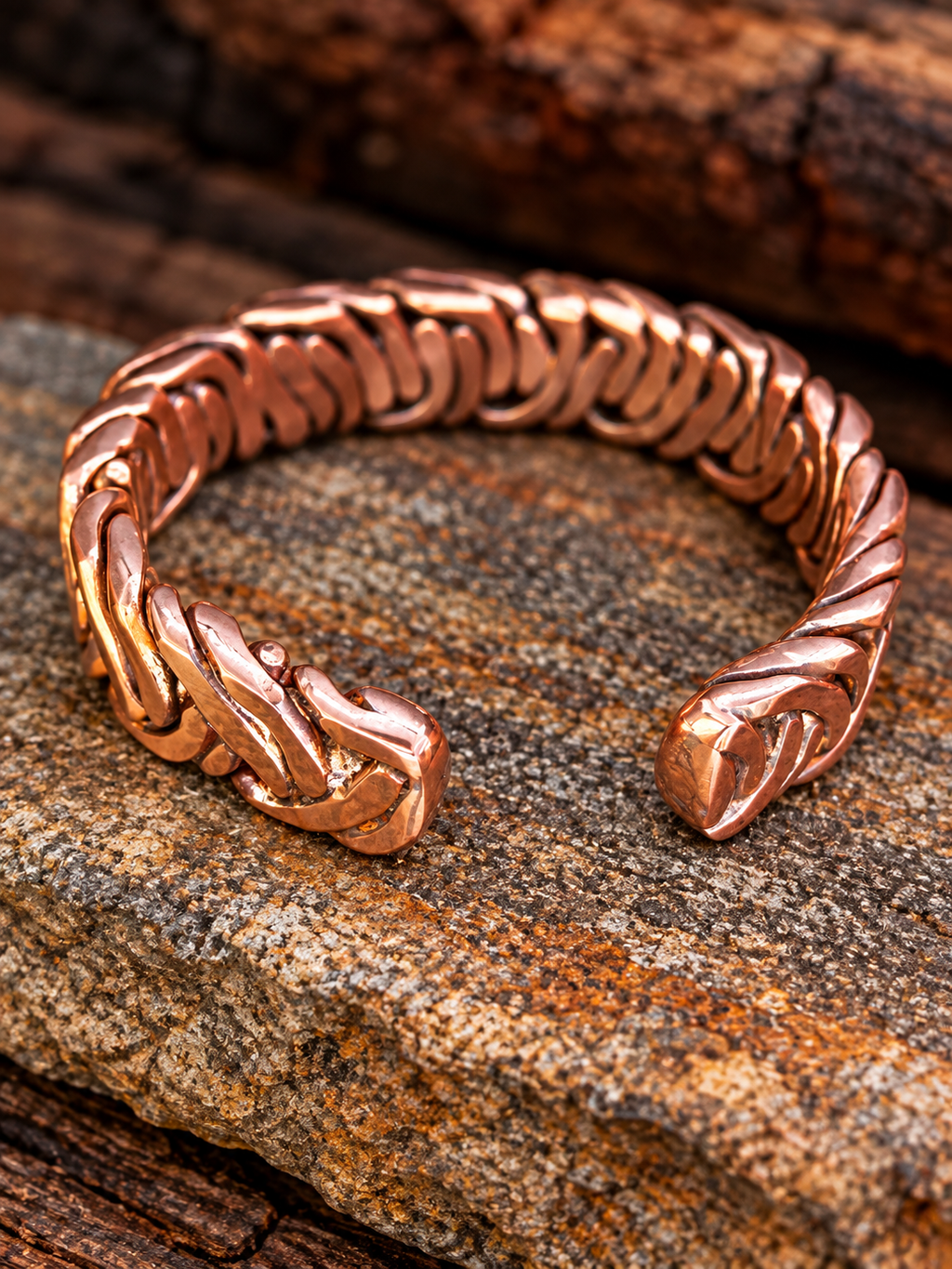 Handcrafted Heavy-6 Gauge Copper Cuff Bracelet Custom Size Avaibale!!