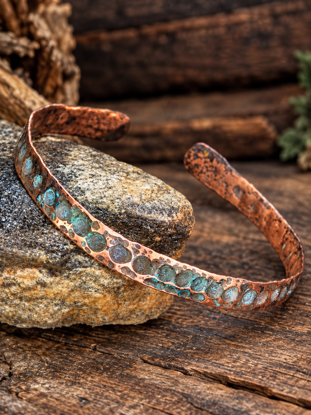 Handcrafted Copper Anklet 8.5" – Artisan Jewelry by Blueye Designs