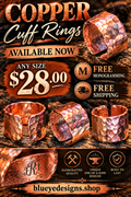 COPPER CUFF RINGS ARE NOW AVAILABLE! FREE Monogramming!! FREE SHIPPING!!