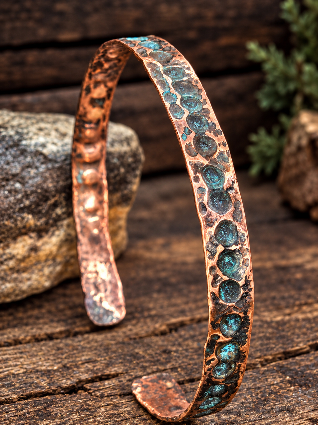 Handcrafted Copper Anklet 8.5" – Artisan Jewelry by Blueye Designs