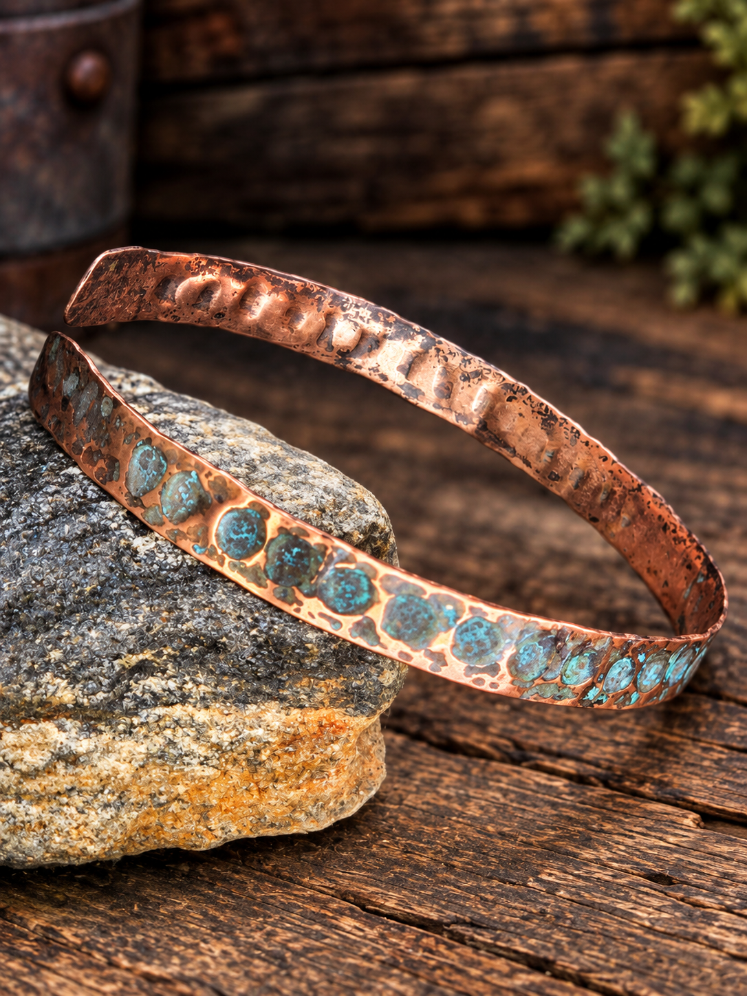 Handcrafted Copper Anklet 8.5" – Artisan Jewelry by Blueye Designs