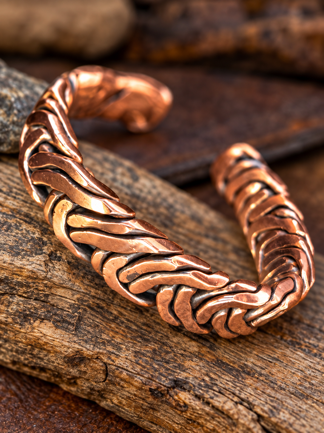 Handcrafted Heavy-6 Gauge Copper Cuff Bracelet Custom Size Avaibale!!