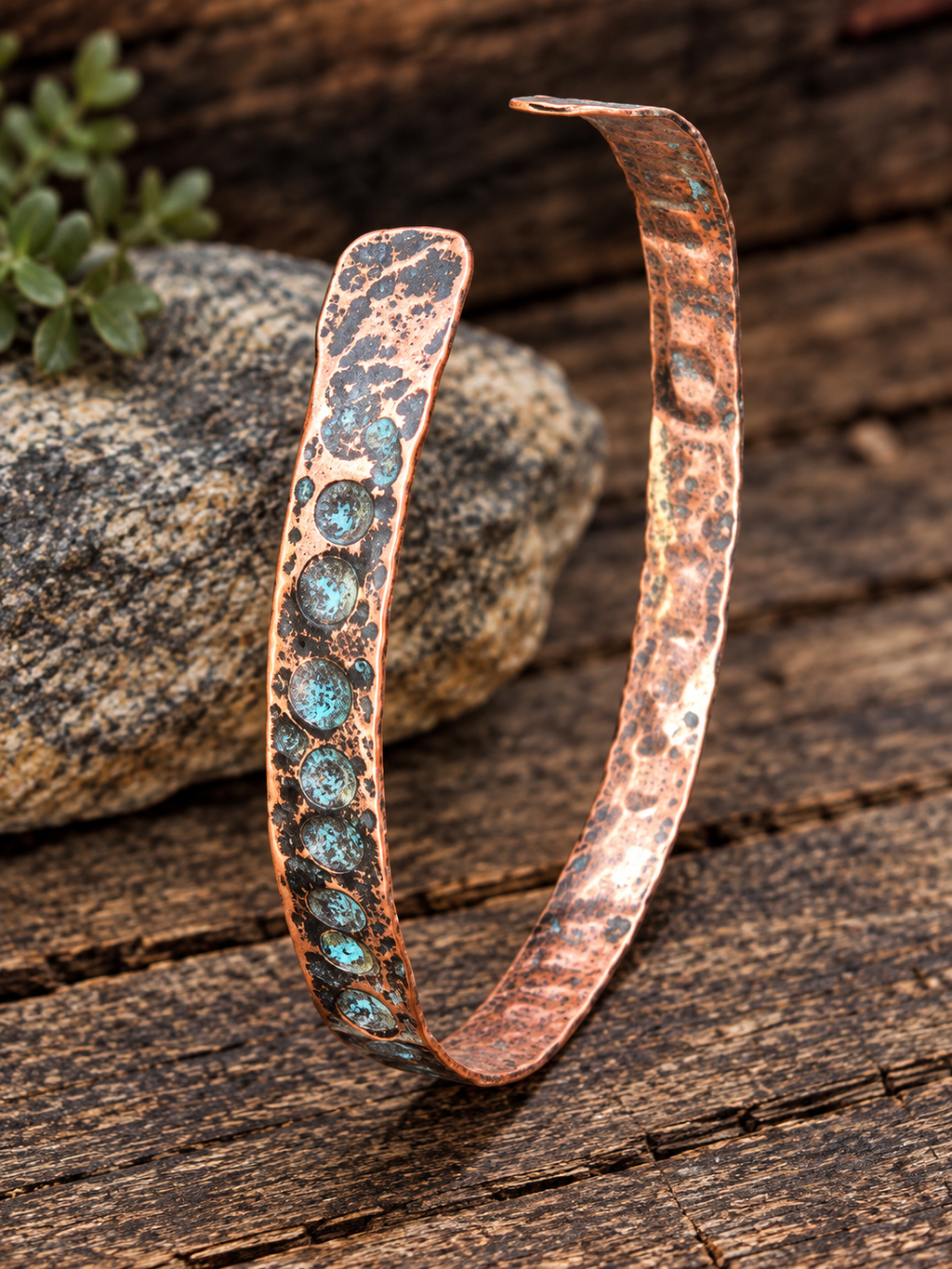 Handcrafted Copper Anklet 8.5" – Artisan Jewelry by Blueye Designs