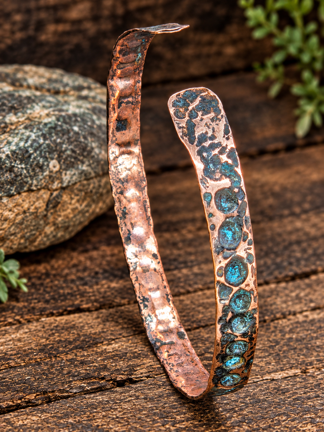Handcrafted Copper Anklet 8.5" – Artisan Jewelry by Blueye Designs
