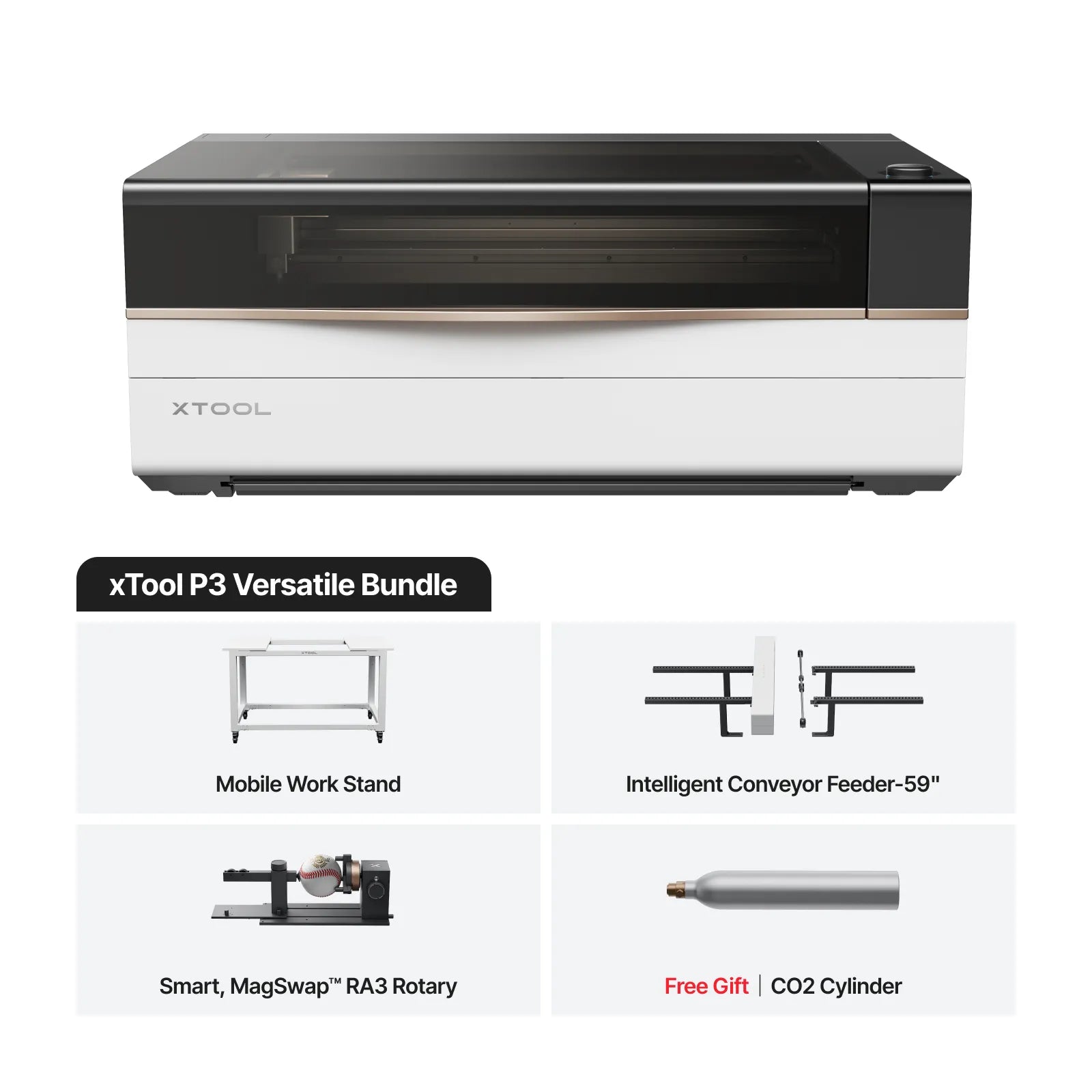 xTool P3 80W Flagship CO2 Laser Cutter with Intelligent Automation