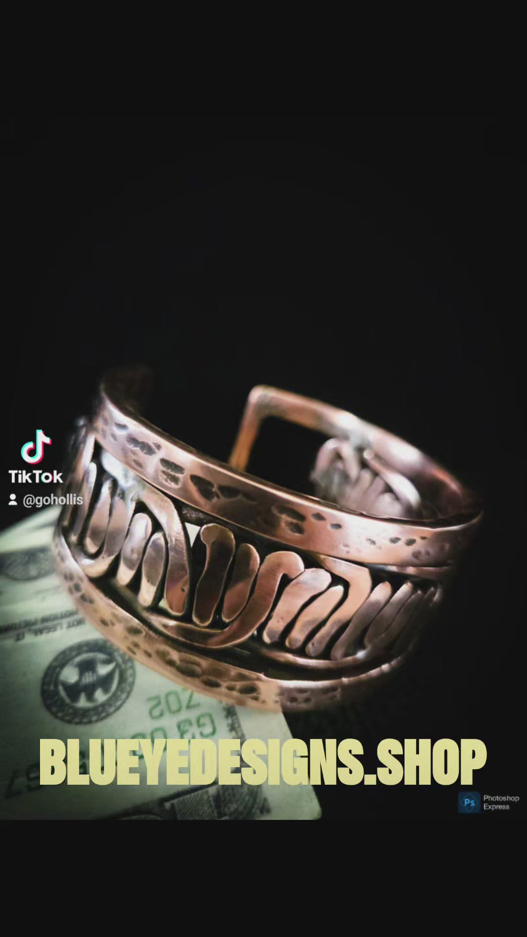 Copper Cuff Braclet One-of-a-Kind Artisan Copper Cuff – Exclusively Yours.