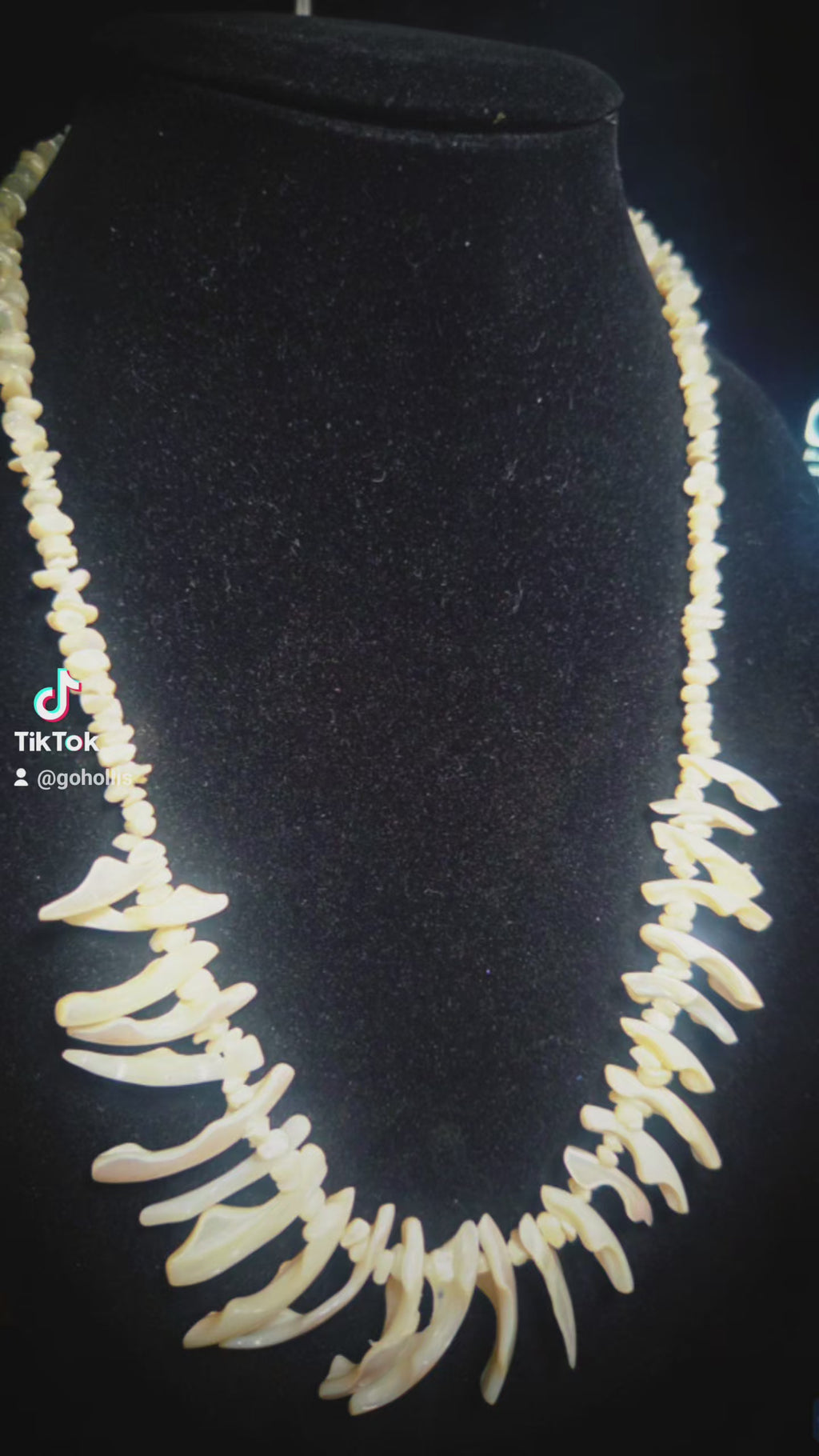 Mother of Pearl Shell Statement Necklace – Boho Coastal Jewelry