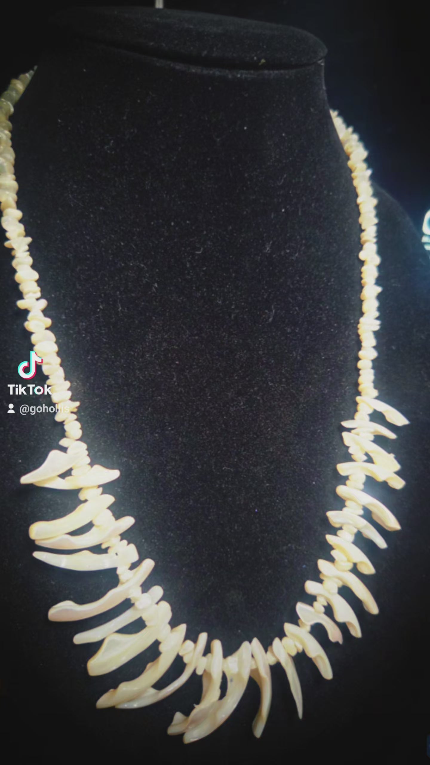 Mother of Pearl Shell Statement Necklace – Boho Coastal Jewelry