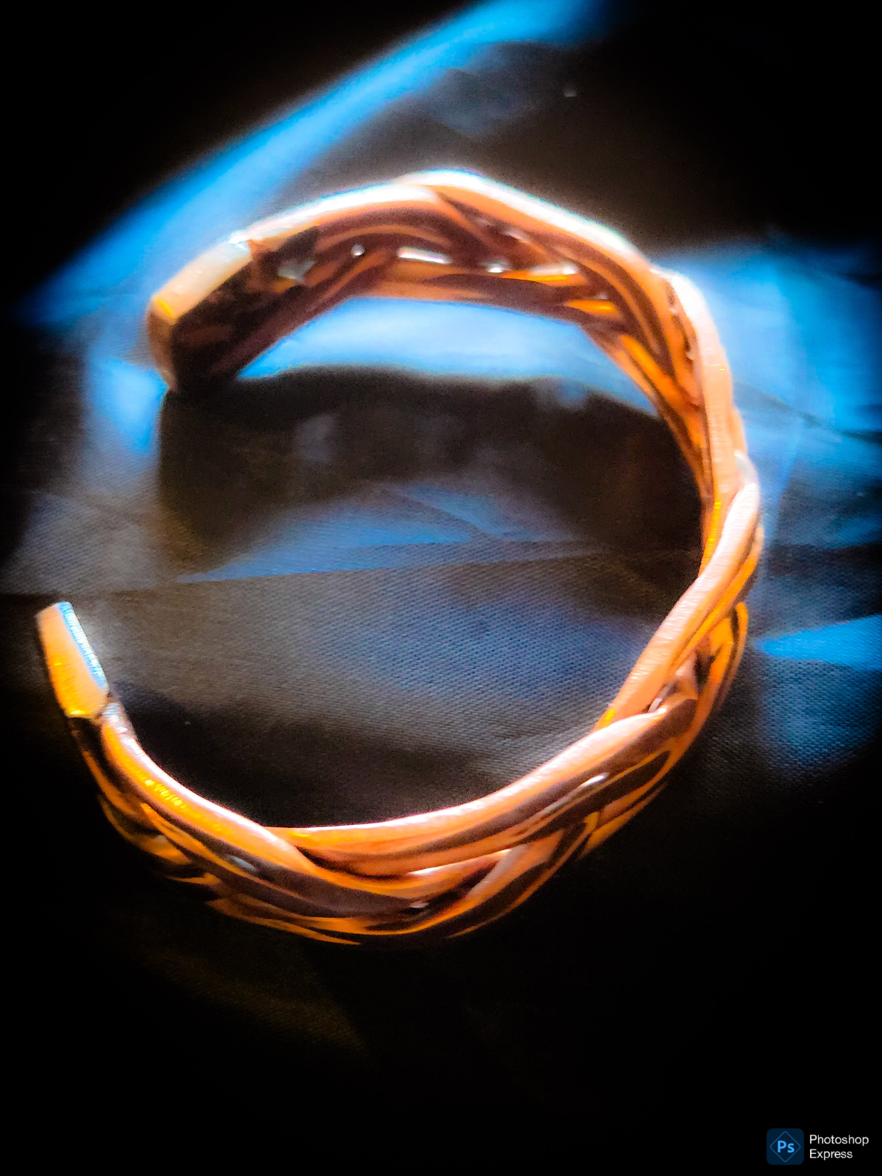 🔥 Handcrafted Copper Cuff Bracelet – Mirror Finish – Adjustable Unisex 🔥